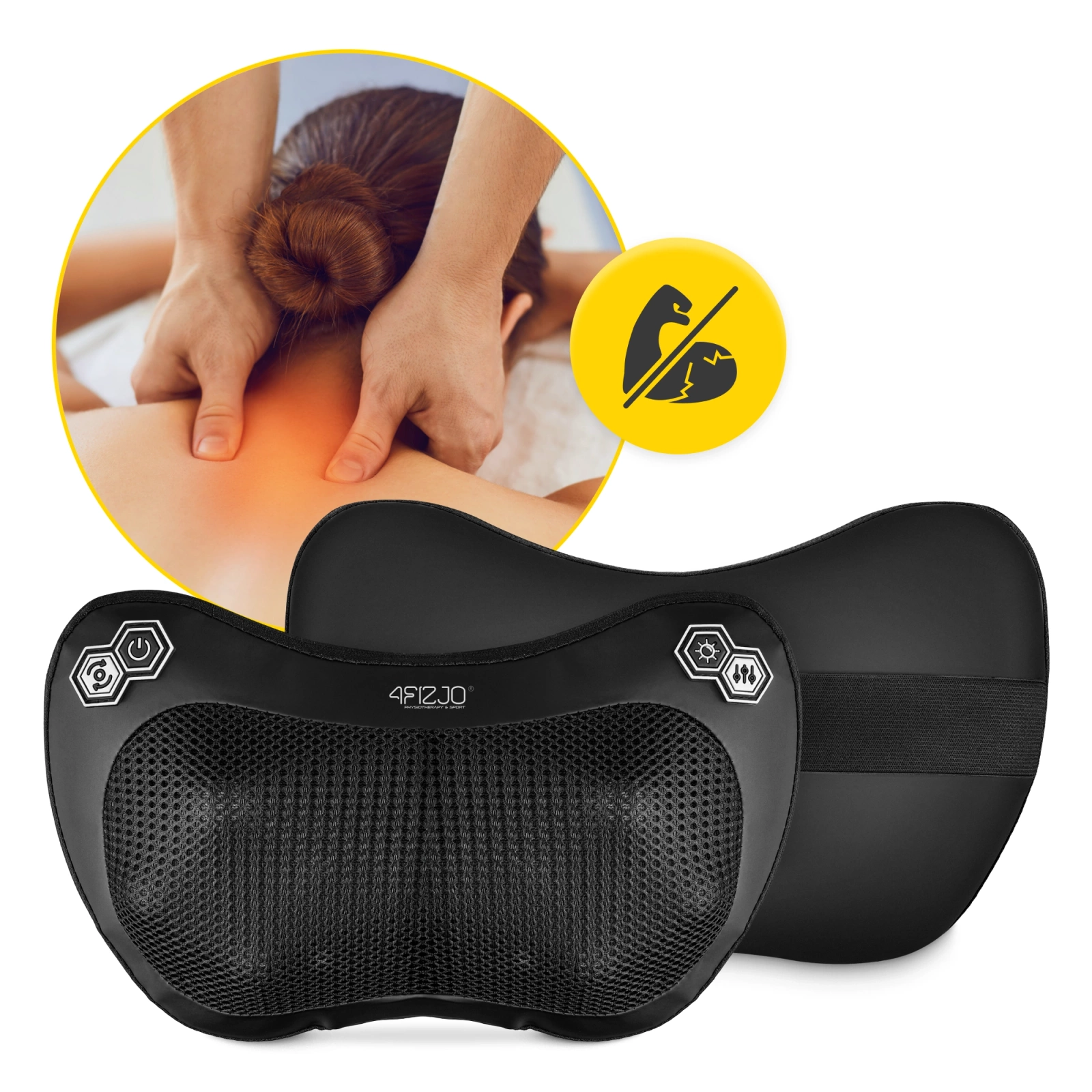 masazer shiatsu poduszka masujaca kark plecy ramiona nogi stopy do karku