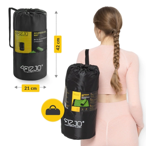 Mata do akupresury z poduszką klasyczna zielona