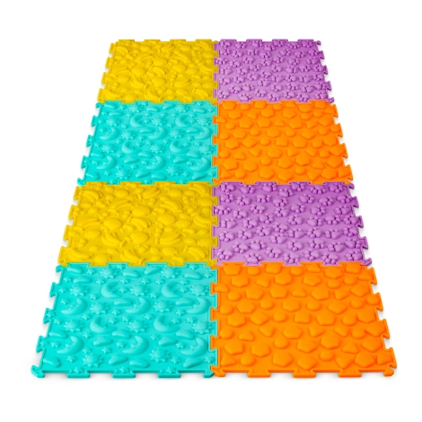 Ortopedyczna mata sensoryczna puzzle dla dzieci 8 szt.