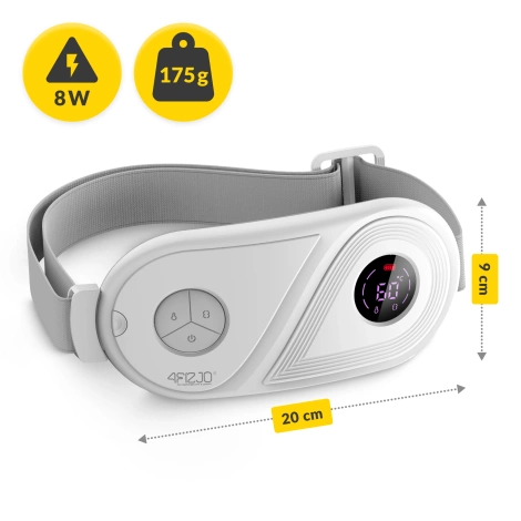 Pas menstruacyjny rozgrzewający na bóle miesiączkowe - biały