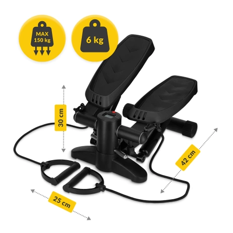 Stepper z ekspanderami czarny