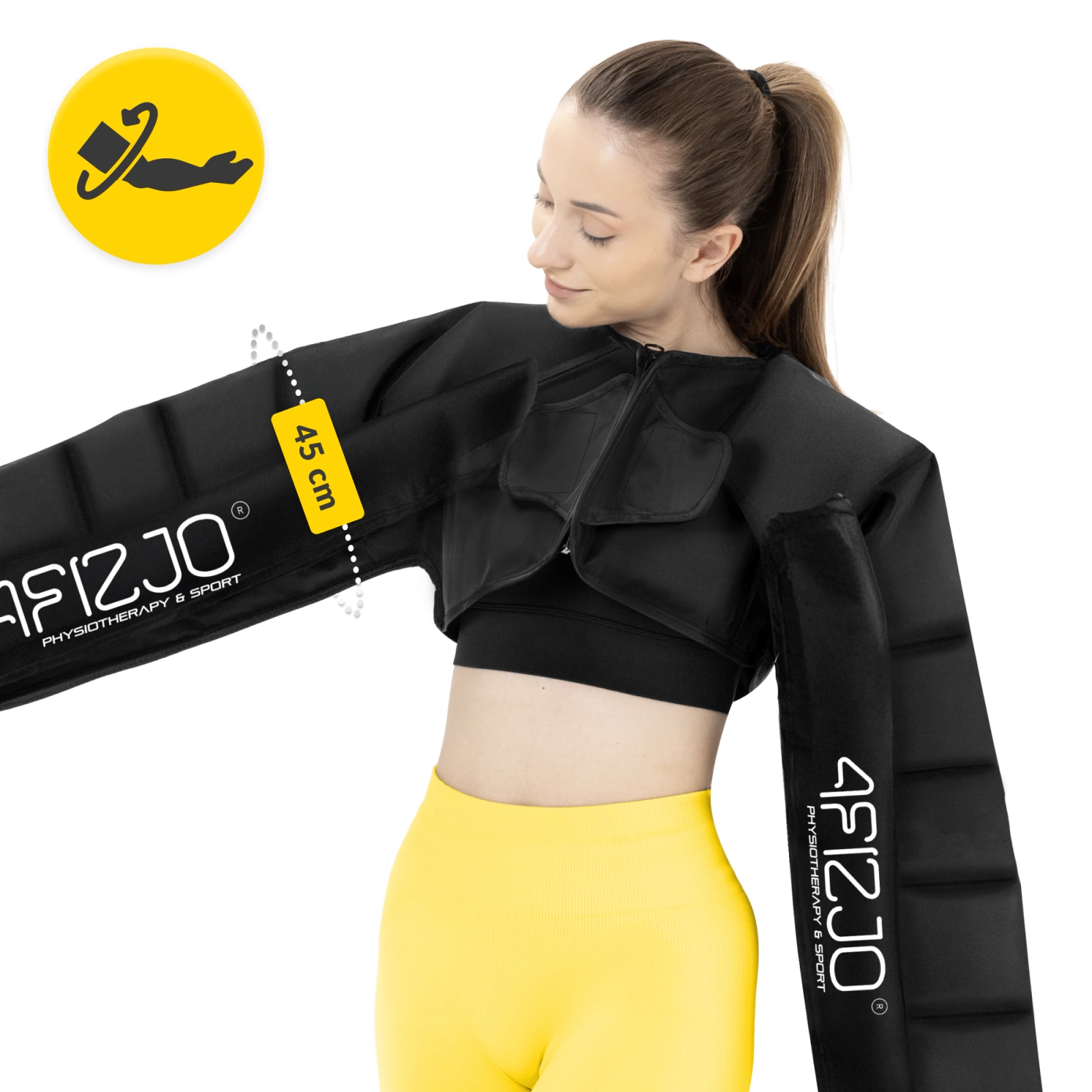 PODWÓJNE MANKIETY RĘKAWY DO APARATU DO DRENAŻU LIMFATYCZNEGO