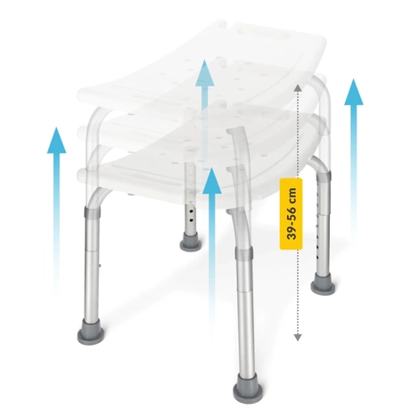 Taboret stołek pod prysznic prostokątny