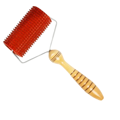 Wałek wieloigłowy do masażu Lyapko 5,0 bez niklu czerwony