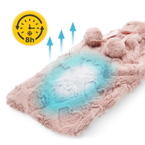 Termofor gumowy w pluszowym pokrowcu SERCA 2 litry