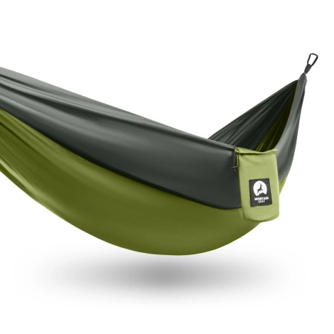 Hamak turystyczny jednoosobowy Mountain Goat szaro-zielony