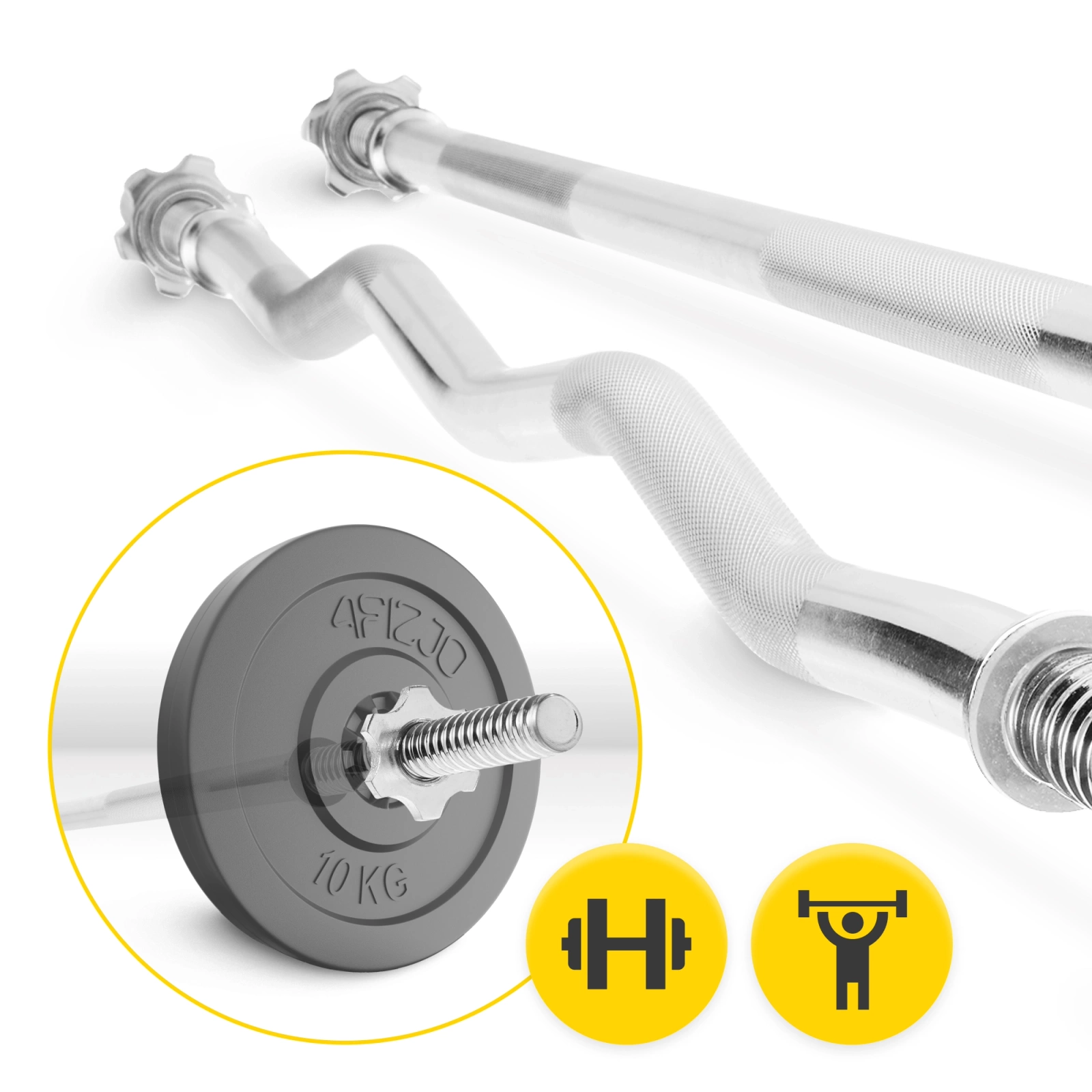 Zestaw 2 gryfów 120 cm