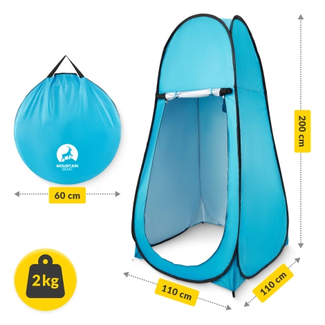 Namiot przebieralnia turystyczna Mountain Goat niebieska
