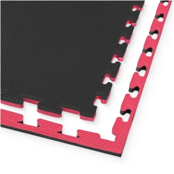 Mata ochronna piankowa PUZZLE na podłogę 100 x 100 cm czerwona