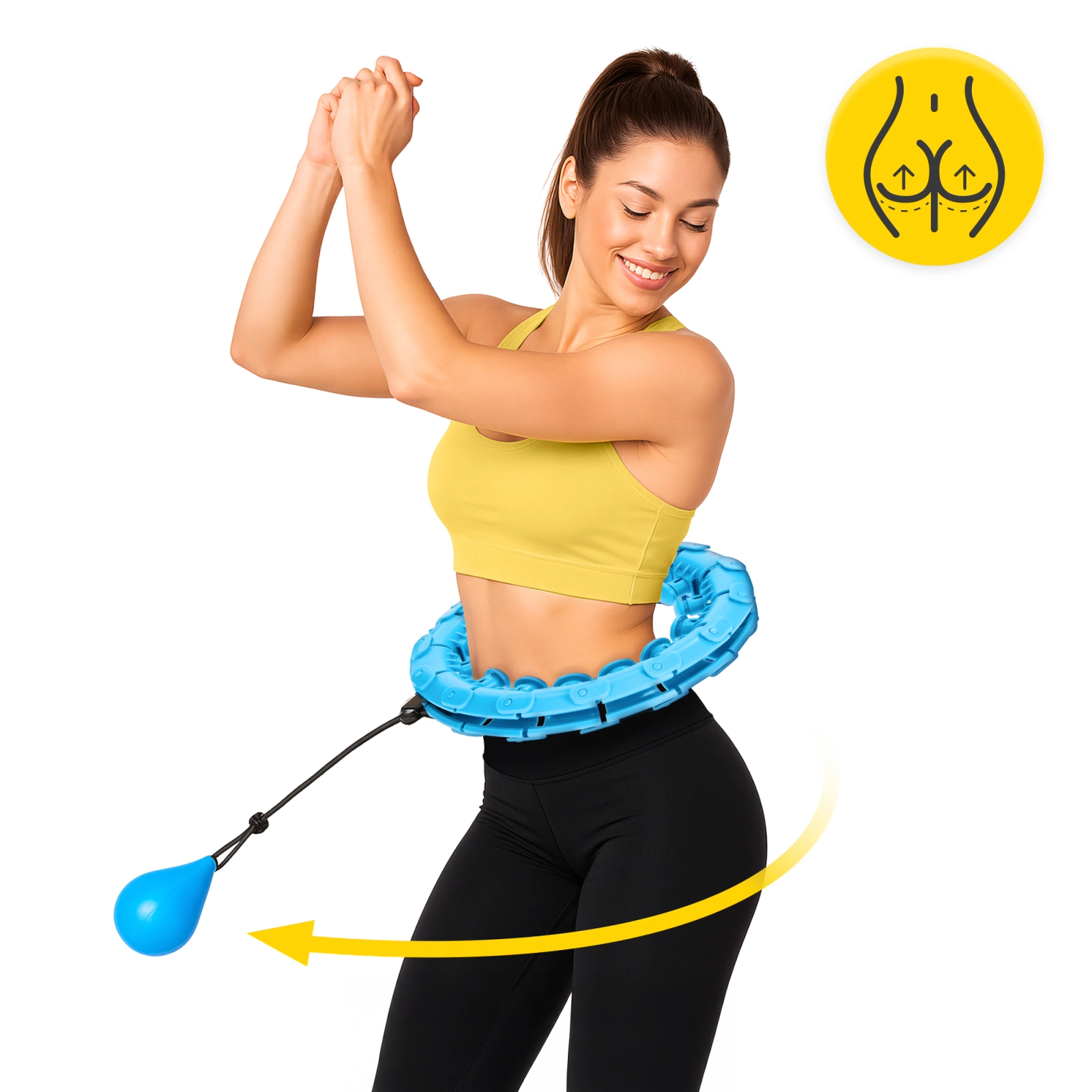 hula hop regulowane z obciazeniem 