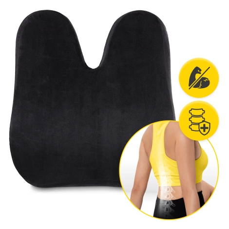 Poduszka ortopedyczna pod plecy PRO czarna