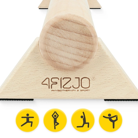 Drewniana belka do treningu równowagi 100 cm