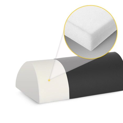 Półwałek do rehabilitacji i masażu czarny