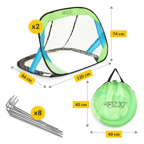 Bramka piłkarska dla dzieci samorozkładająca 2 szt.