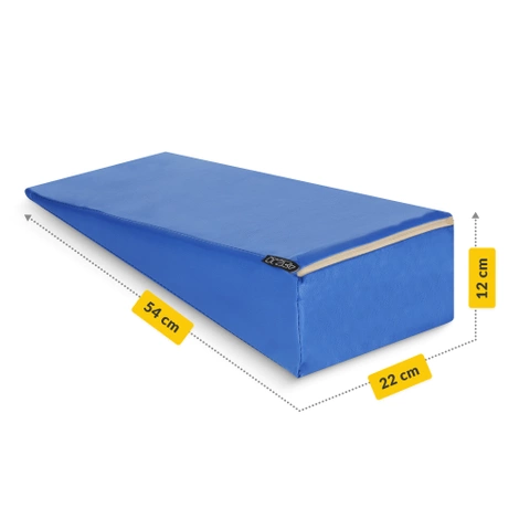 Klin rehabilitacyjny trójkąt do masażu niebieski