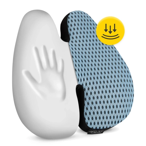 Poduszka ortopedyczna pod plecy niebieska