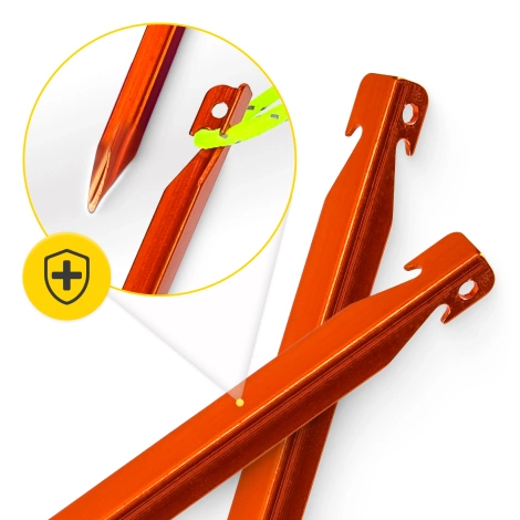 Śledzie aluminiowe do namiotu 18 cm V-kształtne 10 szt.