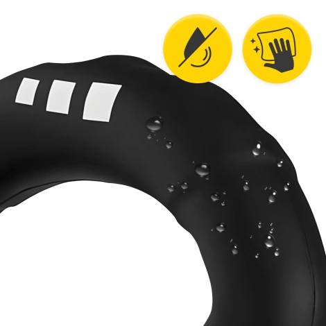 Silikonowy ściskacz do treningu dłoni czarny