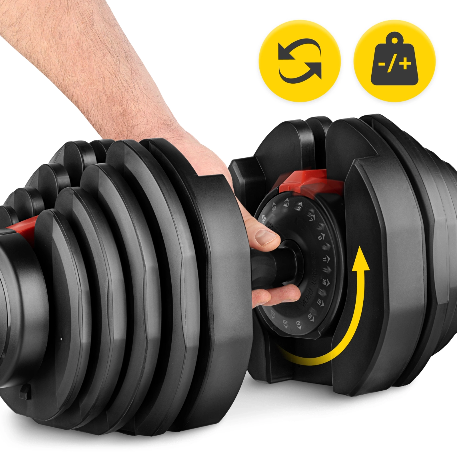 Hantel regulowany do ćwiczeń PRO 40 kg