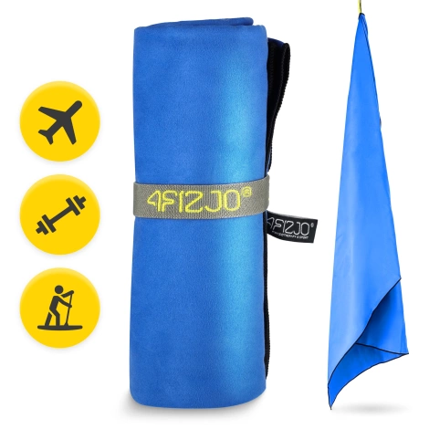 Ręcznik szybkoschnący z mikrofibry 130 x 75 cm niebieski