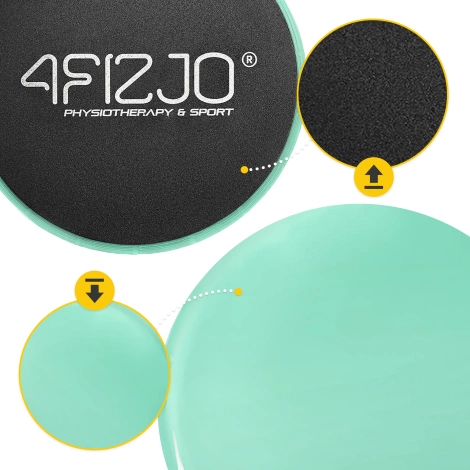 Dyski poślizgowe do ćwiczeń SLIDE 2 szt. zielone