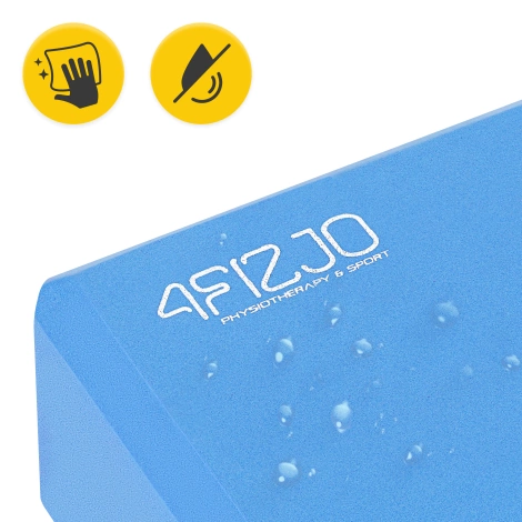 Kostka piankowa do jogi niebieska