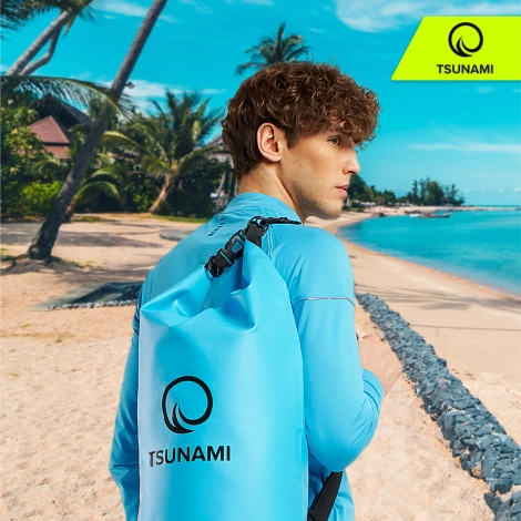 Worek wodoodporny 10 litrów TSUNAMI niebieski