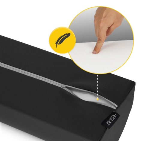 Półwałek do rehabilitacji i masażu czarny