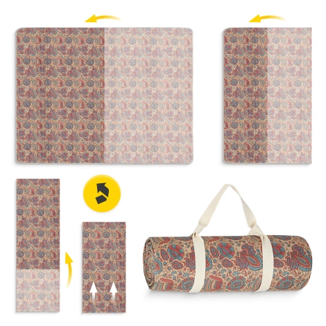 Koc piknikowy plażowy 200 x 150 cm orientalny