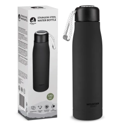 Butelka termiczna z paskiem 540 ml czarna