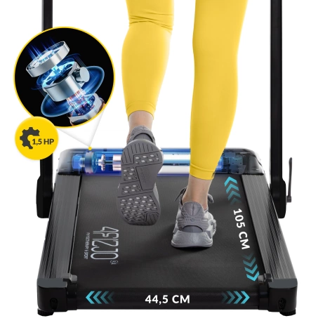 Elektryczna bieżnia domowa pod biurko TM PURE