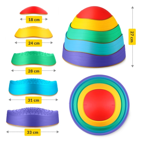 Kamienie sensoryczne dla dzieci zestaw 5 szt.