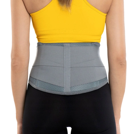 Pas ortopedyczny na kręgosłup lędźwiowy M szary