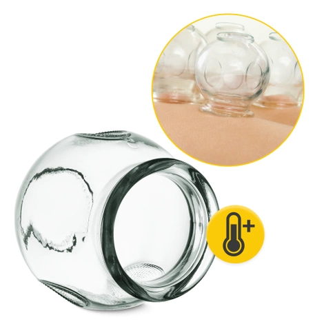 Bańki chińskie ogniowe szklane 12 szt.