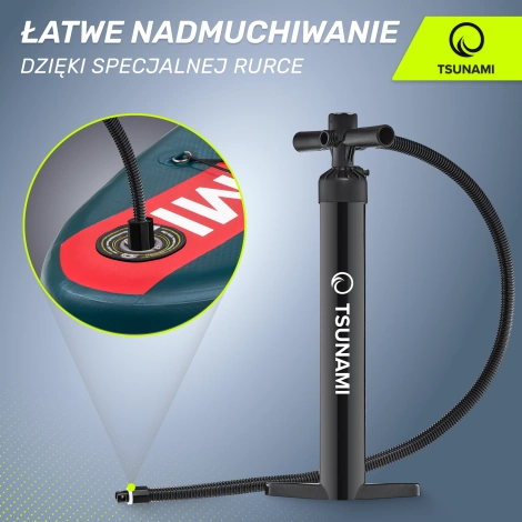 Pompka ręczna wysokociśnieniowa do deski SUP TSUNAMI
