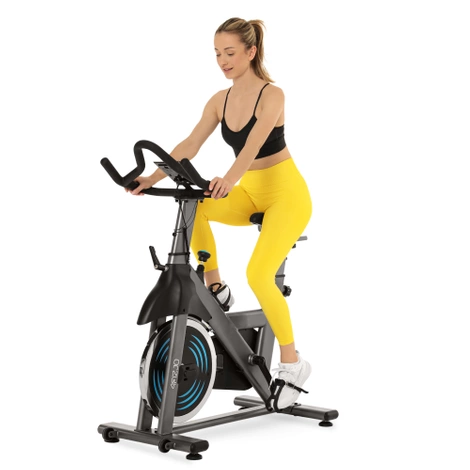 Rower spinningowy mechaniczny RACING szary