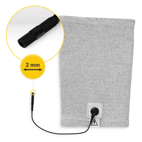 Opaska przewodząca do elektrostymulacji kolana