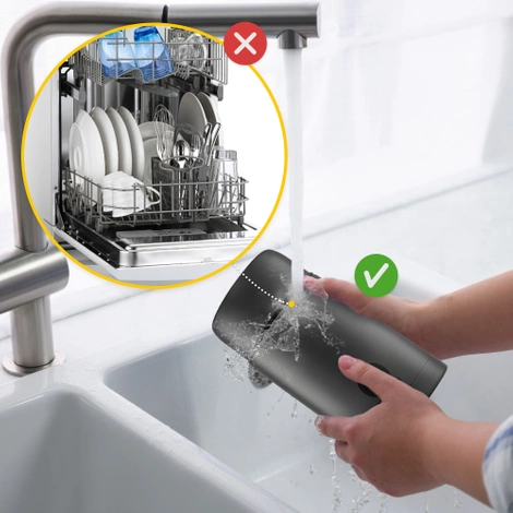 Termos obiadowy ze stali nierdzewnej 1 litr czarny