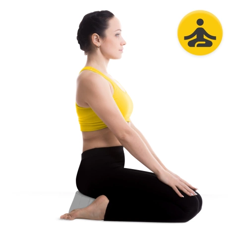 Poduszka do medytacji ZAFU okrągła szara