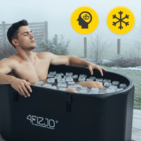 Dmuchana wanna lodowa do morsowania drop-stitch owalna