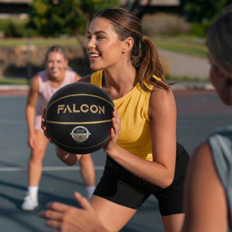 Piłka do koszykówki Falcon rozmiar 7 czarna