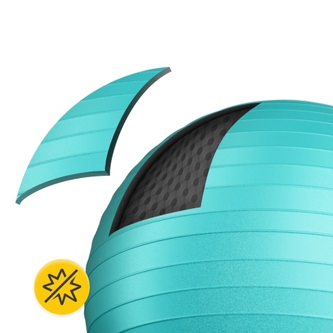 Piłka gimnastyczna dmuchana 65 cm miętowa