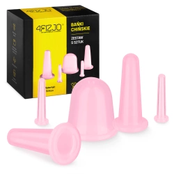 Silikonowe bańki chińskie 5 szt. FACE+ różowe