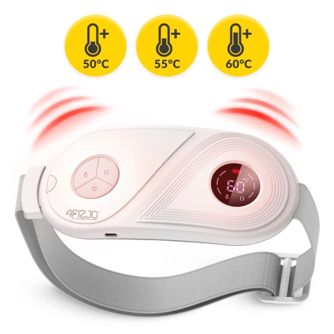 Pas menstruacyjny rozgrzewający na bóle miesiączkowe - biały