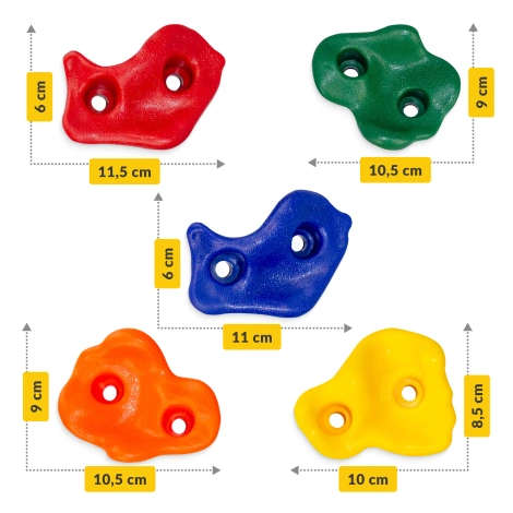 Zestaw kamieni do wspinaczki 10 szt.