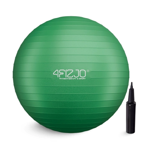 Piłka gimnastyczna dmuchana 75 cm zielona