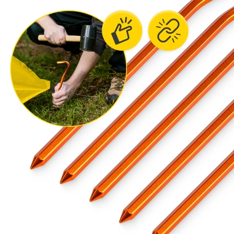 Śledzie aluminiowe do namiotu 10 szt.