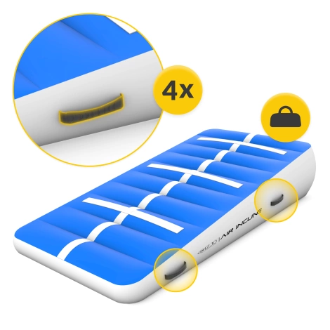 Skos akrobatyczny AIR INCLINE 2 x 1 x 0,4 m + pompka