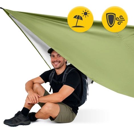 Płachta biwakowa turystyczna wodoodporna