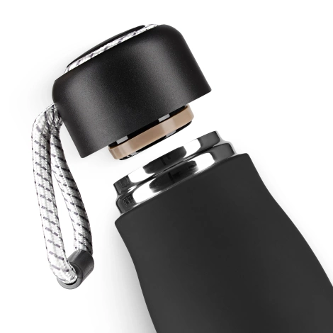 Butelka termiczna z paskiem 540 ml czarna